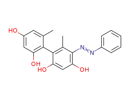 5-Benzolazo-2,4,2',4'-tetrahydroxy-6,6'-dimethyl-biphenyl
