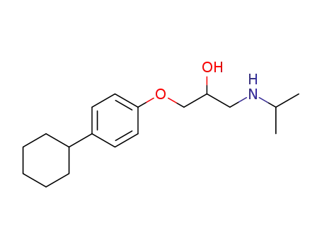 Molecular Structure of 72236-86-3 (1-Isopropylamino-3-(4-cyclohexylphenoxy)-2-propanol)
