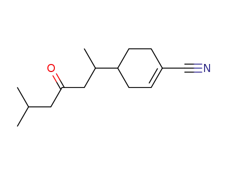 2-(4-Cyan-Δ<sup>3</sup>-cyclohexenyl)-4-oxo-6-methyl-heptan