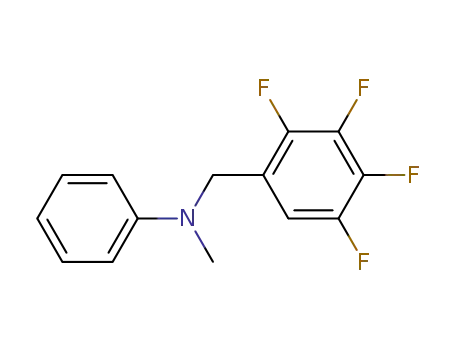 Molecular Structure of 23673-50-9 (N-2,3,4,5-Tetrafluor-benzyl-N-methylanilin)