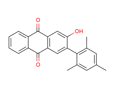 Molecular Structure of 18499-82-6 (3-(2.4.6-Trimethyl-phenyl)-2-hydroxy-anthrachinon-(9.10))