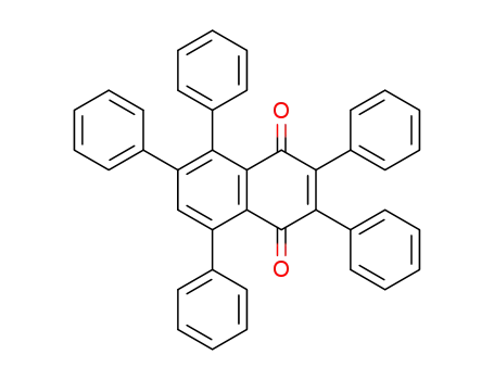 Molecular Structure of 63145-18-6 (1,4-Naphthalenedione, 2,3,5,6,8-pentaphenyl-)