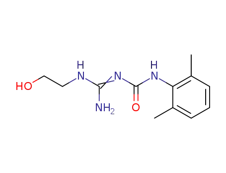1-[1-Amino-1-(2-hydroxy-ethylamino)-meth-(Z)-ylidene]-3-(2,6-dimethyl-phenyl)-urea