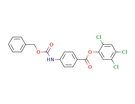 Molecular Structure of 17859-69-7 (p-Benzyloxycarbonyl-amino-benzoesaeure-(2,4,5-trichlor-phenylester))