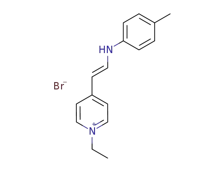 1-ethyl-4-(2-<i>p</i>-toluidino-vinyl)-pyridinium; bromide