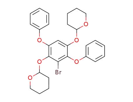 Molecular Structure of 34602-82-9 (1-Brom-2,5-diphenoxy-3,6-bis-<tetrahydropyranyl-(2)-oxy>-benzol)