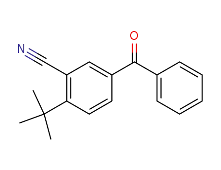 Molecular Structure of 73831-68-2 (4-tert-butyl-3-cyano-benzophenone)