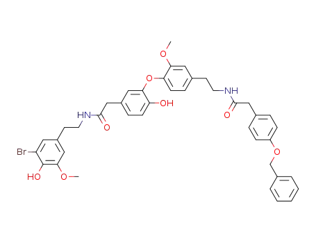 [3-(4-{2-[2-(4-benzyloxy-phenyl)-acetylamino]-ethyl}-2-methoxy-phenoxy)-4-hydroxy-phenyl]-acetic acid-(3-bromo-4-hydroxy-5-methoxy-phenethylamide)