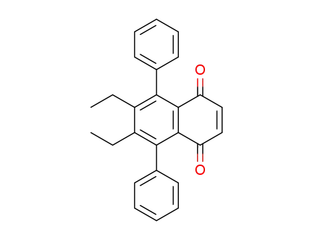 Molecular Structure of 63145-12-0 (1,4-Naphthalenedione, 6,7-diethyl-5,8-diphenyl-)