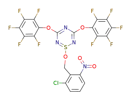 1l4-1,2,4,6-Thiatriazine,
1-[(2-chloro-6-nitrophenyl)methoxy]-3,5-bis(pentafluorophenoxy)-