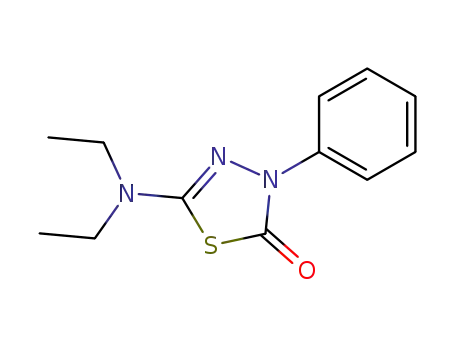 5-diethylamino-3-phenyl-3<i>H</i>-[1,3,4]thiadiazol-2-one