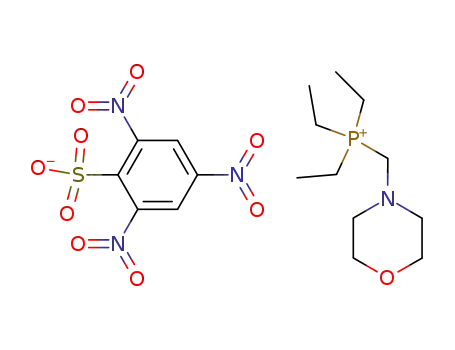 Molecular Structure of 38021-61-3 (2,4,6-Trinitro-benzenesulfonatetriethyl-morpholin-4-ylmethyl-phosphonium;)
