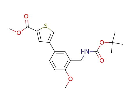 methyl 4-(3-{[(t-butoxycarbonyl)-amino]methyl}-4-methoxyphenyl)-2-thiophenecarboxylate
