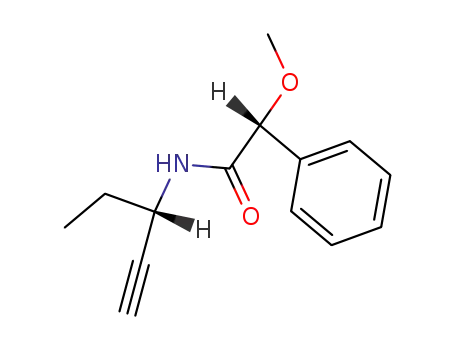 N-<(S)-1-Ethyl-2-propinyl>-(R)-O-methylmandelamid