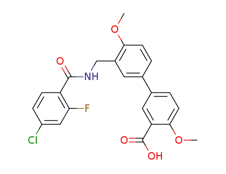 3-(3-{[(4-Chloro-2-fluorobenzoyl)amino]-methyl}-4-methoxyphenyl)-6-methoxybenzoic acid