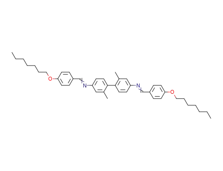 Molecular Structure of 2764-09-2 (4.4'-Di-(4-heptyloxy-benzylidenamino)-2.2'-dimethyl-biphenyl)