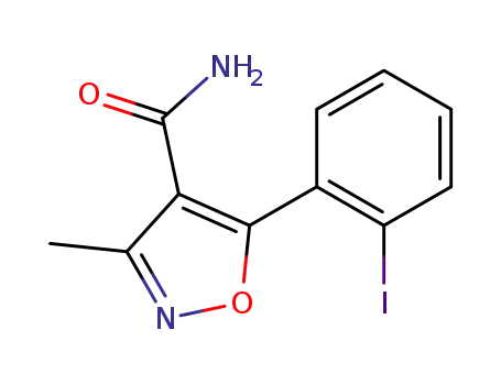 5-(2-iodo-phenyl)-3-methyl-isoxazole-4-carboxylic acid amide
