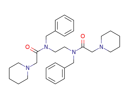 Molecular Structure of 103169-97-7 (<i>N</i>,<i>N</i>'-dibenzyl-<i>N</i>,<i>N</i>'-bis-piperidinoacetyl-ethylenediamine)