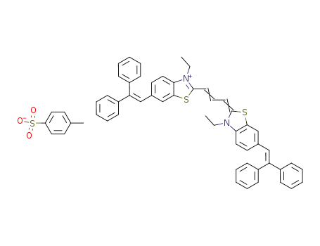 1,3-bis-[6-(2,2-diphenyl-vinyl)-3-ethyl-benzothiazol-2-yl]-trimethinium; toluene-4-sulfonate
