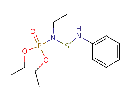 Molecular Structure of 91691-46-2 (Phosphorsaeure-diaethylester-<aethyl-phenylaminomercapto-amid>)