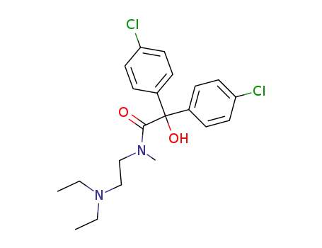 2,2-Bis-(4-chloro-phenyl)-N-(2-diethylamino-ethyl)-2-hydroxy-N-methyl-acetamide