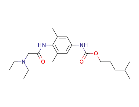 4-Diethylamino-acetamido-3,5-dimethylphenyl-carbaminsaeure-isohexylester