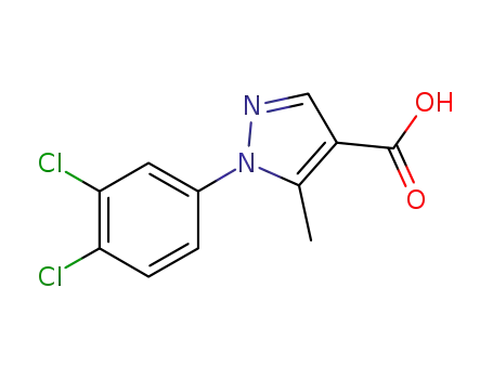 Molecular Structure of 288252-19-7 (1-(3,4-dichlorophenyl)-5-methylpyrazole-4-carboxylic acid)