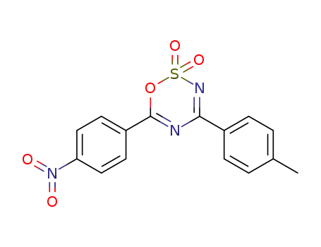6-(4-nitro-phenyl)-4-<i>p</i>-tolyl-[1,2,3,5]oxathiadiazine 2,2-dioxide
