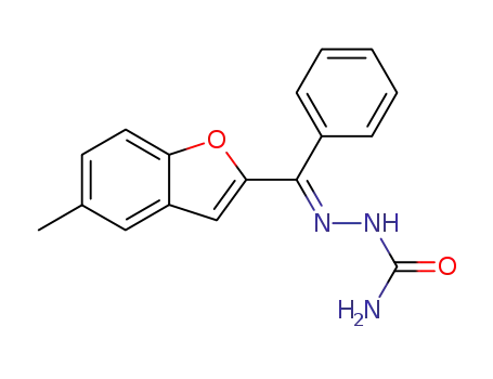 (5-methyl-benzofuran-2-yl)-phenyl ketone semicarbazone