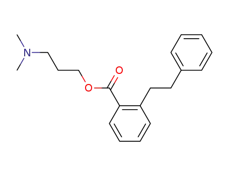 Molecular Structure of 14188-00-2 ((3-Dimethyl-aminopropyl)-2-(2-phenylethyl)-benzoat)