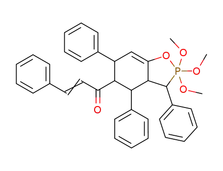 2,2,2-trimethoxy-3,4,6-triphenyl-5-(3-phenyl-acryloyl)-2,3,3a,4,5,6-hexahydro-2λ<sup>5</sup>-benzo[<i>d</i>][1,2]oxaphosphole