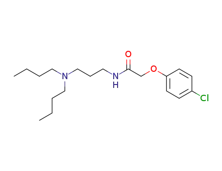 Molecular Structure of 6738-01-8 (<4-Chlorphenoxy>-essigsaeure-<3-dibutylaminopropylamid>)