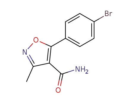5-(4-bromo-phenyl)-3-methyl-isoxazole-4-carboxylic acid amide