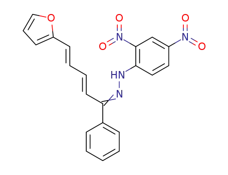 5<i>t</i>-[2]furyl-1-phenyl-penta-2<i>t</i>,4-dien-1-one-(2,4-dinitro-phenylhydrazone)
