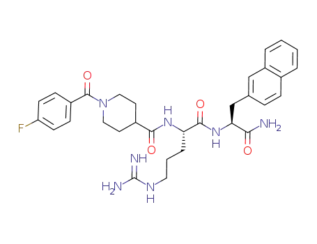 Molecular Structure of 905592-96-3 (C<sub>32</sub>H<sub>38</sub>FN<sub>7</sub>O<sub>4</sub>)