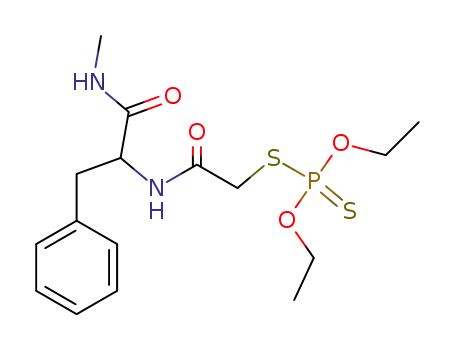 Dithiophosphoric acid O,O'-diethyl ester S-[(1-methylcarbamoyl-2-phenyl-ethylcarbamoyl)-methyl] ester