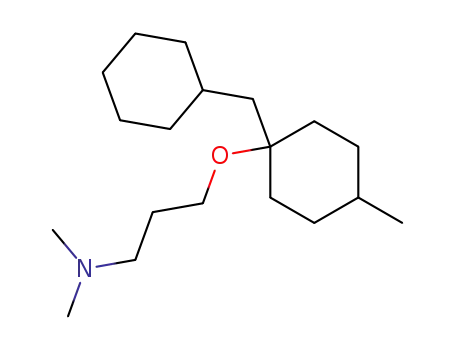 Molecular Structure of 65157-18-8 (1-Propanamine,
3-[[1-(cyclohexylmethyl)-4-methylcyclohexyl]oxy]-N,N-dimethyl-)