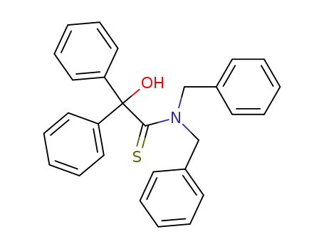 Molecular Structure of 59408-54-7 (Benzeneethanethioamide, a-hydroxy-a-phenyl-N,N-bis(phenylmethyl)-)
