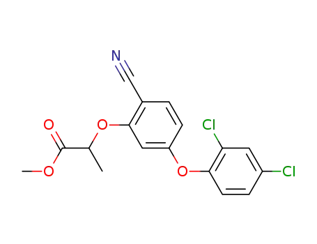 Propanoic acid, 2-[2-cyano-5-(2,4-dichlorophenoxy)phenoxy]-, methyl
ester