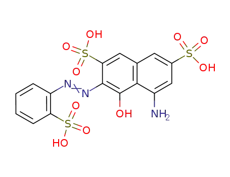 2,7-Naphthalenedisulfonic acid,
5-amino-4-hydroxy-3-[(2-sulfophenyl)azo]-