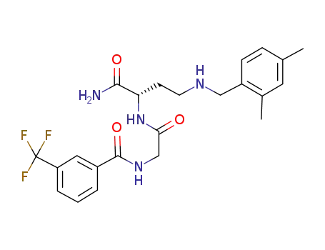 (2S)-4-[[(2,4-dimethylphenyl)methyl]amino]-2-[[[[3-(trifluoromethyl)benzoyl]amino]acetyl]amino]-butanamide