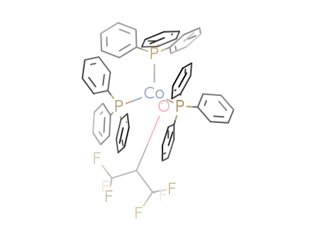 Molecular Structure of 93035-73-5 (Cobalt, (1,1,1,3,3,3-hexafluoro-2-propanolato)tris(triphenylphosphine)-)