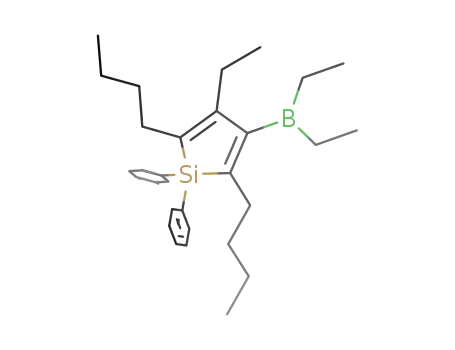 (C<sub>6</sub>H<sub>5</sub>)(C<sub>6</sub>H<sub>5</sub>)Si(CCC<sub>4</sub>H<sub>9</sub>)2B(C<sub>2</sub>H<sub>5</sub>)3