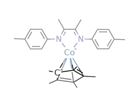 [C<sub>6</sub>H<sub>4</sub>(CH<sub>3</sub>)]NC(CH<sub>3</sub>)C(CH<sub>3</sub>)N[C<sub>6</sub>H<sub>4</sub>(CH<sub>3</sub>)]Co[C<sub>5</sub>(CH<sub>3</sub>)5]