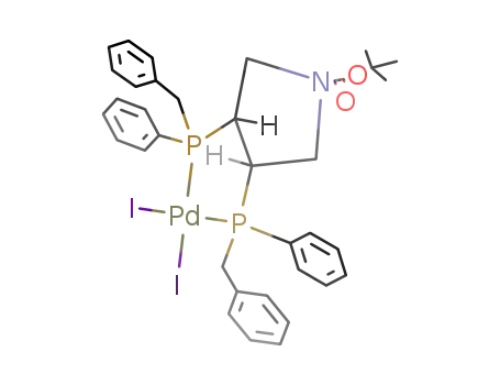 ({PS,3R,4R,P'S}-3,4-bis{(benzyl)phenylphosphanyl}-1-(tert-butoxycarbonyl)pyrrolidine-P,P')diiodopalladium
