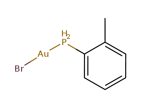 {(2-methylphenyl)phosphine}gold(I) bromide {(2-Methylphenyl)phosphin}gold(I)-bromid