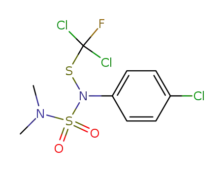 Molecular Structure of 960-42-9 ((CH<sub>3</sub>)2NSO<sub>2</sub>N(SCFCl<sub>2</sub>)C<sub>6</sub>H<sub>4</sub>Cl)
