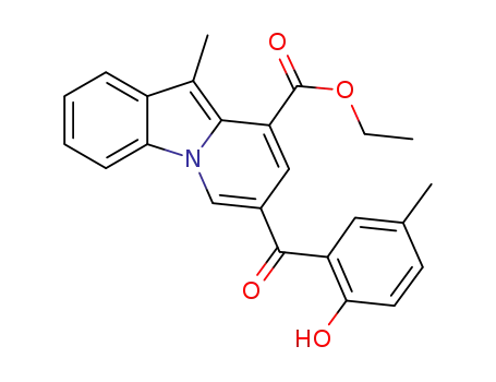 1-ethoxycarbonyl-3-(2'-hydroxy-5'-methyl-benzoyl)-10-methyl-benzo[b]indolizine