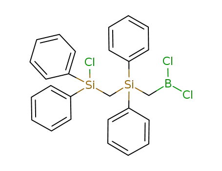(C<sub>6</sub>H<sub>5</sub>)2SiClCH<sub>2</sub>Si(C<sub>6</sub>H<sub>5</sub>)2CH<sub>2</sub>BCl<sub>2</sub>