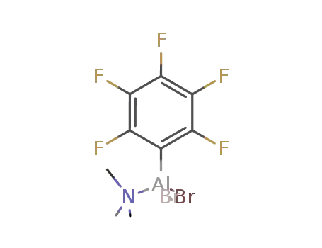 C<sub>6</sub>F<sub>5</sub>AlBr<sub>2</sub>*N(CH<sub>3</sub>)3 (pentafluoro phenyl) dibromo alane * trimethyl amine